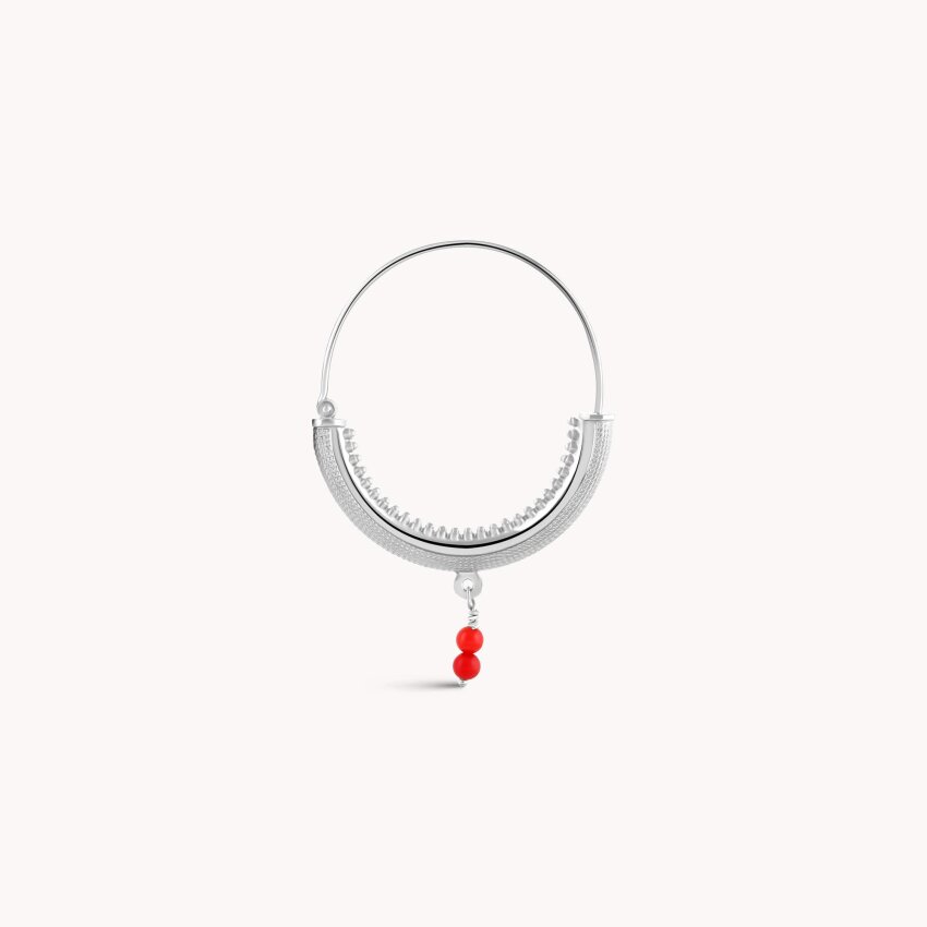 Srebrne naušnice Konavoke Medium