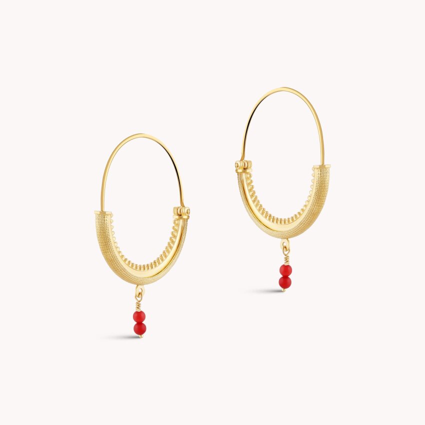 Srebrne naušnice Konavoke Medium