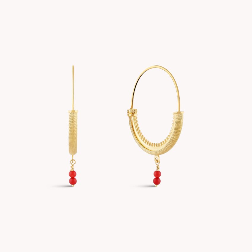 Srebrne naušnice Konavoke Medium