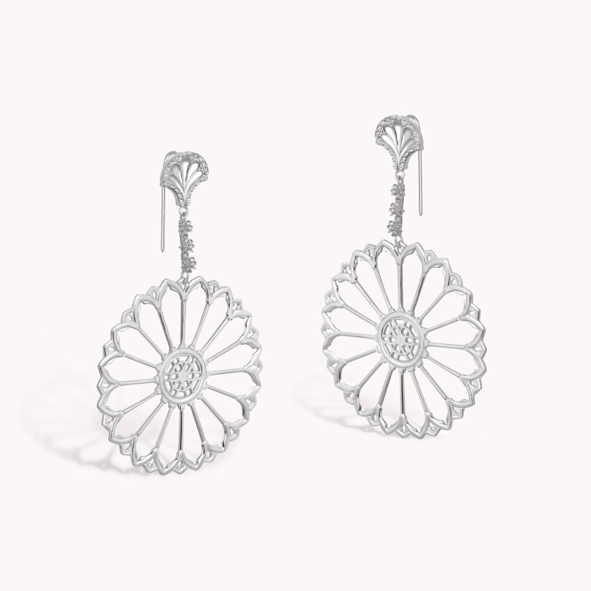 Srebrne naušnice Šibenske Rozete