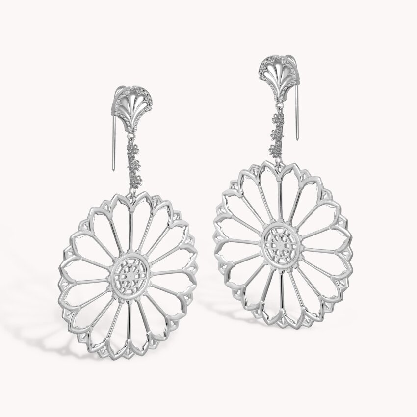 Srebrne naušnice Šibenske Rozete