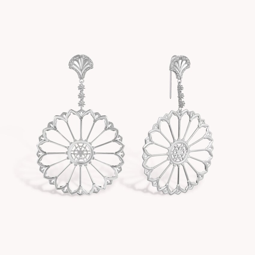 Srebrne naušnice Šibenske Rozete