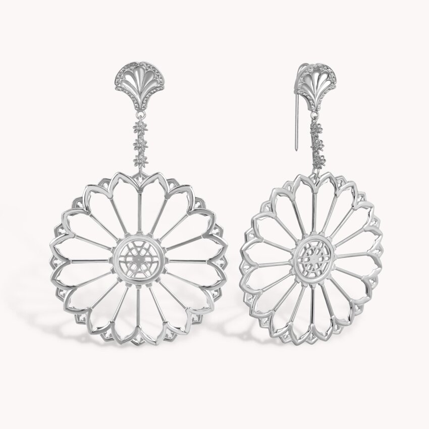 Srebrne naušnice Šibenske Rozete