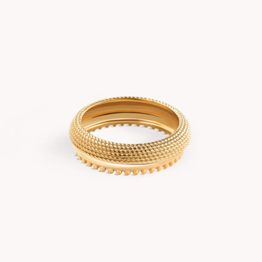 Srebrni Konavoski prsten 18kt Pozlata