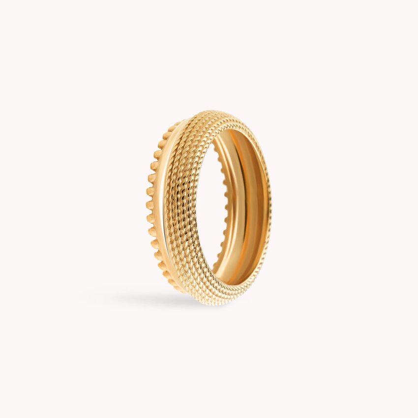 Srebrni Konavoski prsten 18kt Pozlata