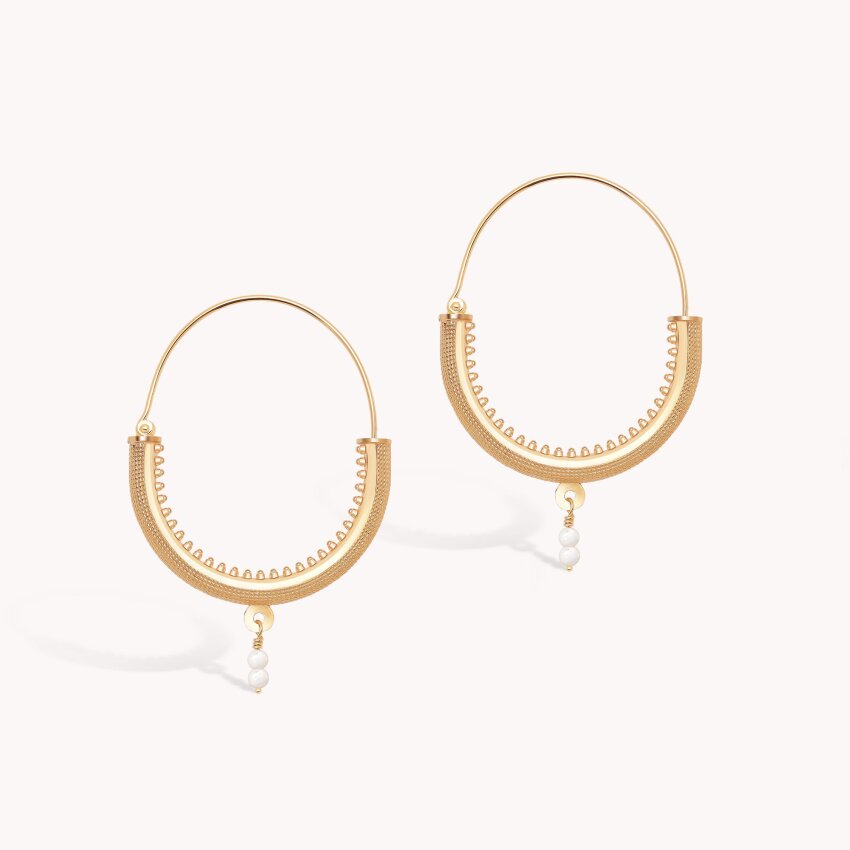 Srebrne naušnice Konavoke Large