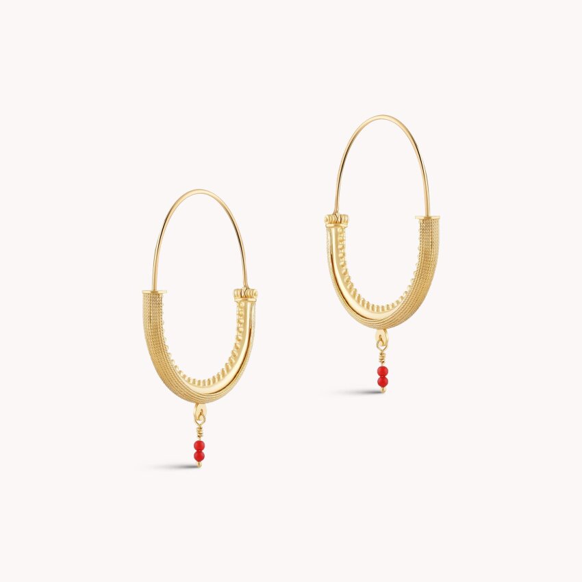 Srebrne naušnice Konavoke Large