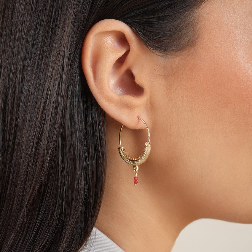 Srebrne naušnice Konavoke Large