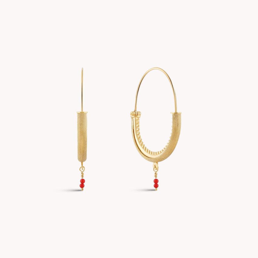 Srebrne naušnice Konavoke Large