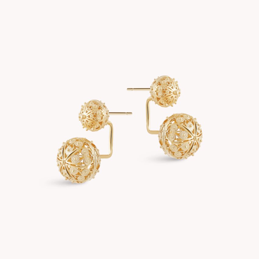 Srebrne naušnice Šibenski Botuni Medium