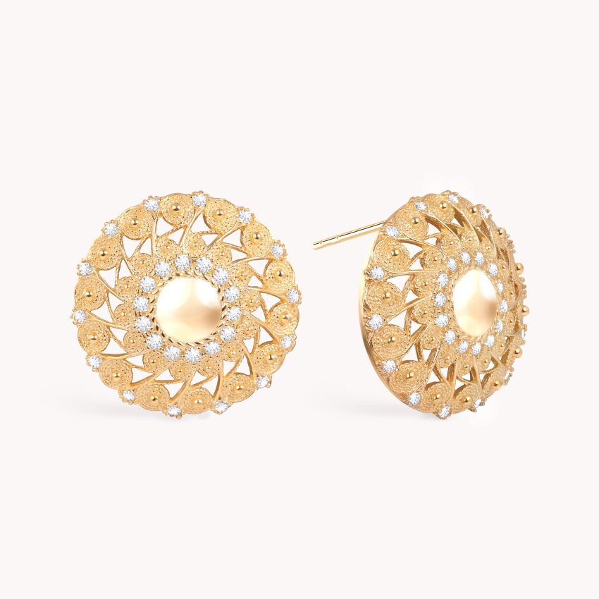 Srebrne naušnice Tradicijski Ukras