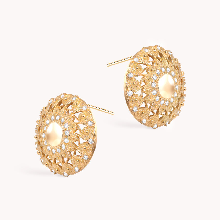 Srebrne naušnice Tradicijski Ukras