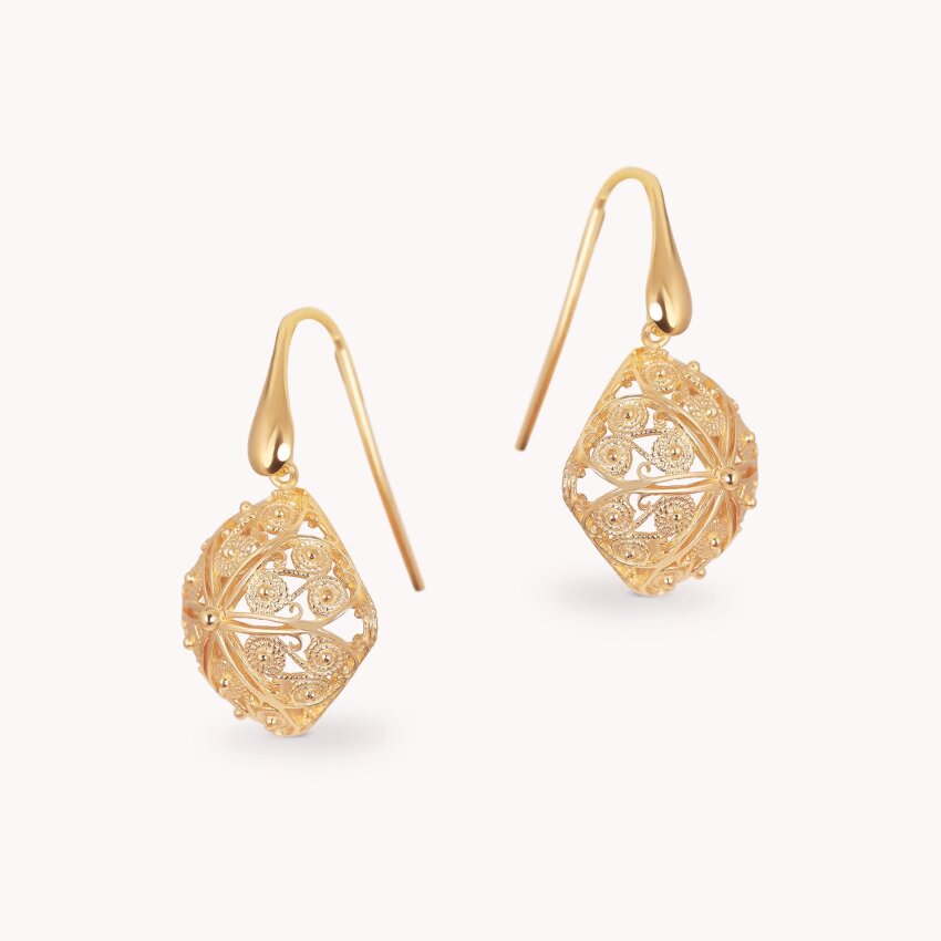 Srebrne naušnice Dalmatinske Kocke Medium