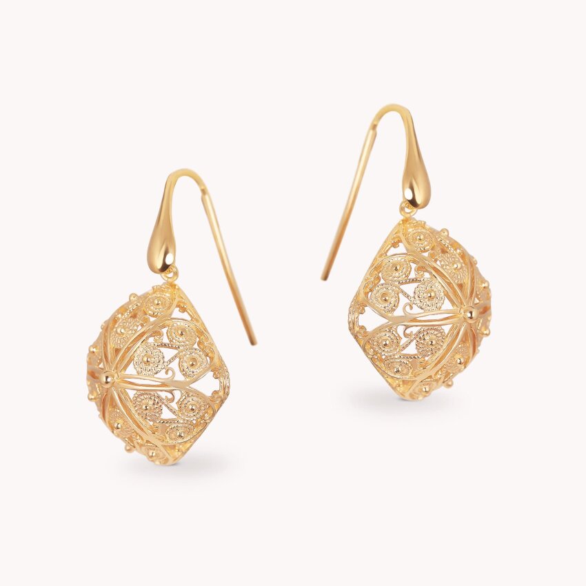 Srebrne naušnice Dalmatinske Kocke Large