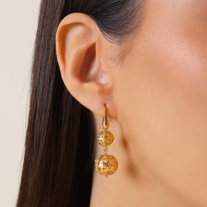 Srebrne naušnice Šibenski Botuni Medium