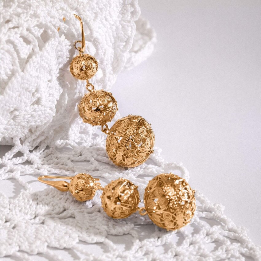 Srebrne naušnice Šibenski Botuni Large