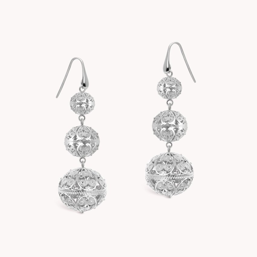 Srebrne naušnice Šibenski Botuni Large