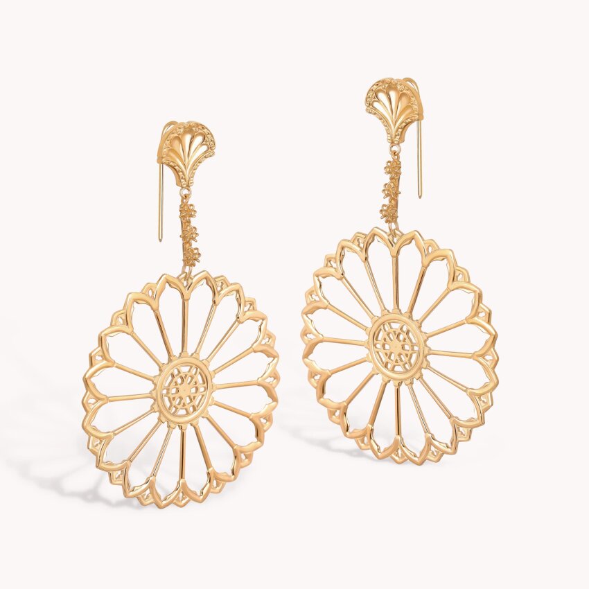 Srebrne naušnice Šibenske Rozete