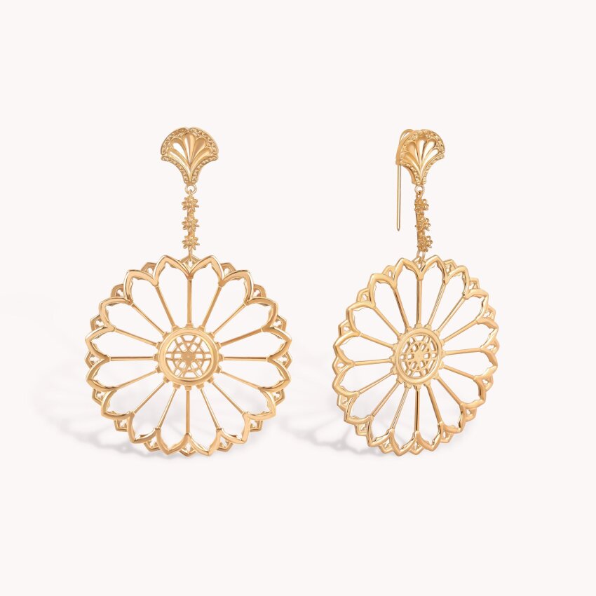 Srebrne naušnice Šibenske Rozete