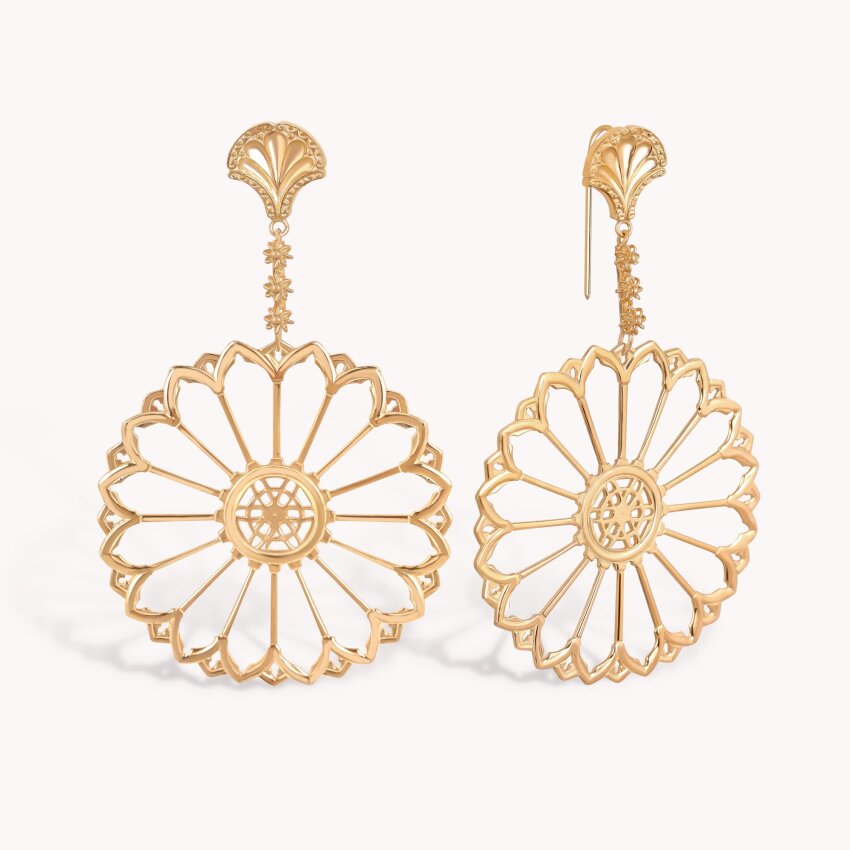 Srebrne naušnice Šibenske Rozete