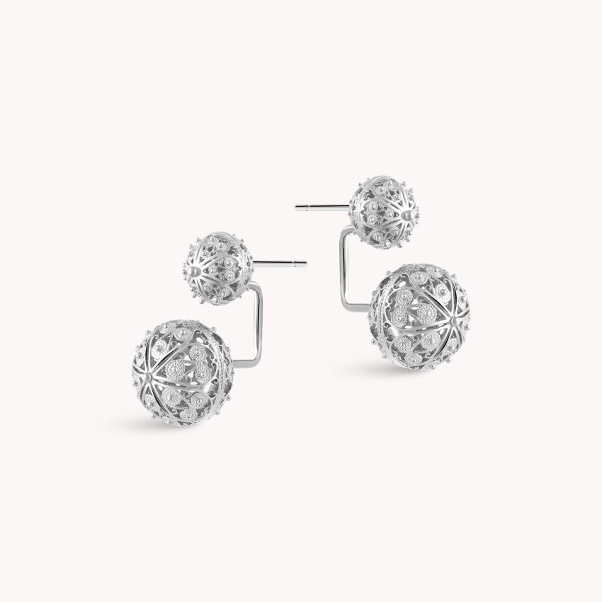 Srebrne naušnice Šibenski Botuni Medium