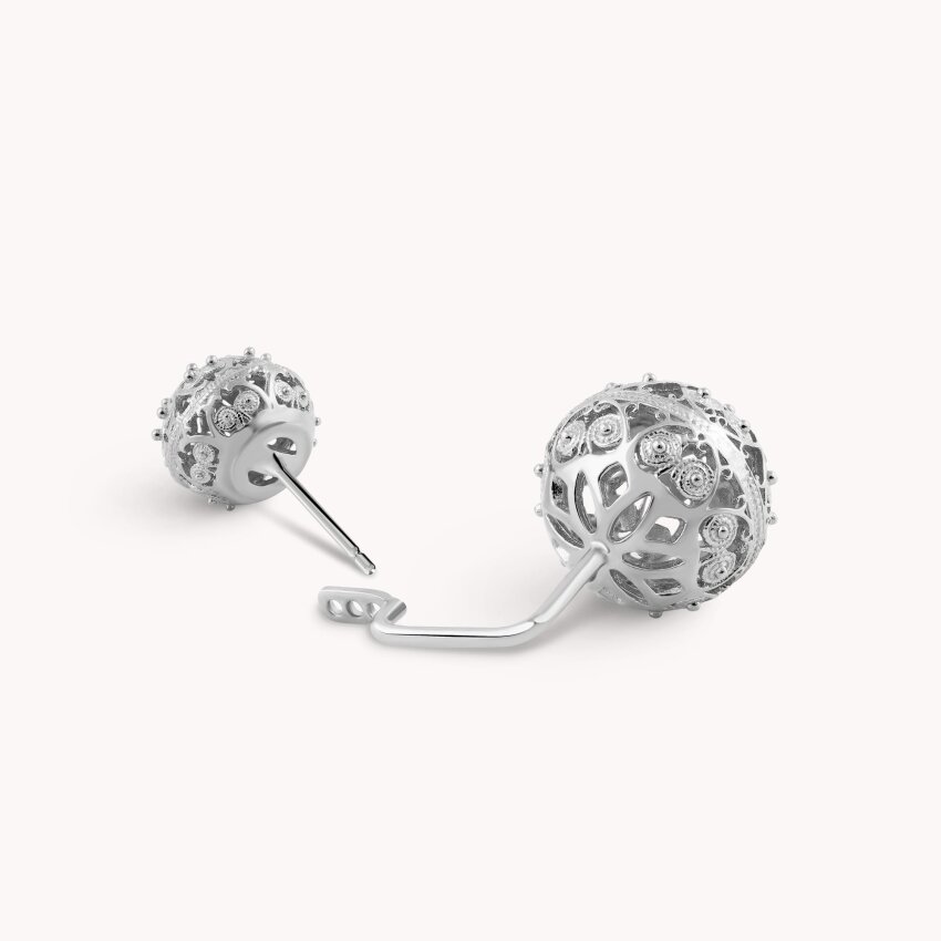 Srebrne naušnice Šibenski Botuni Medium