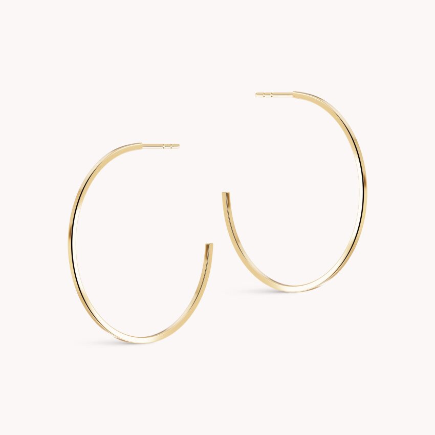 Zlatne naušnice Round