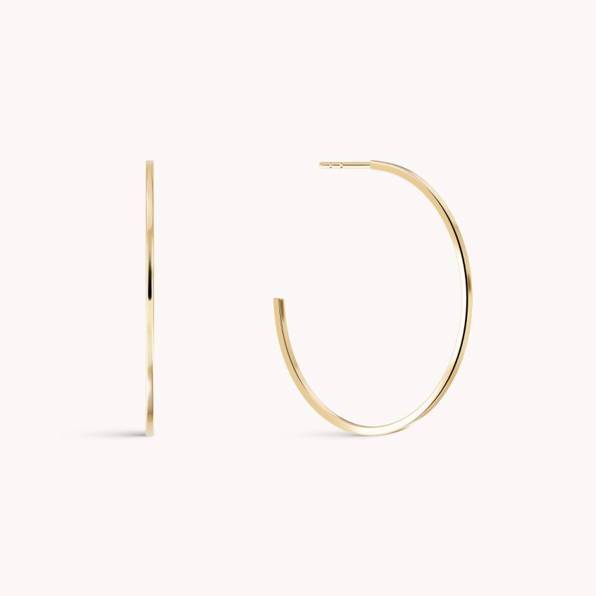Zlatne naušnice Round