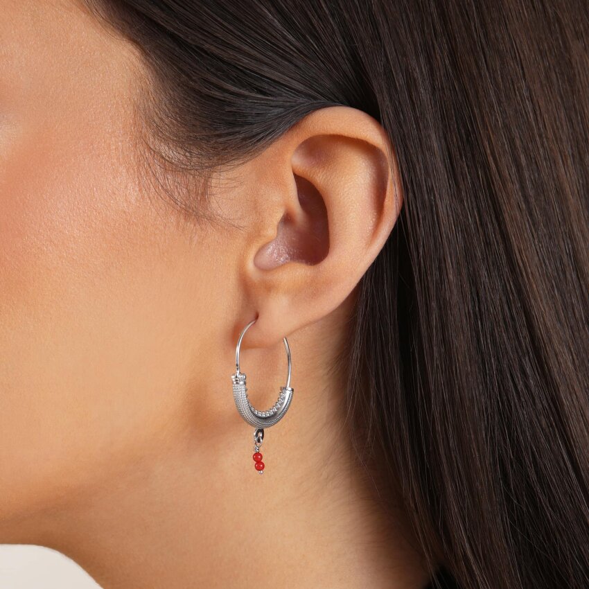 Srebrne naušnice Konavoke Petite