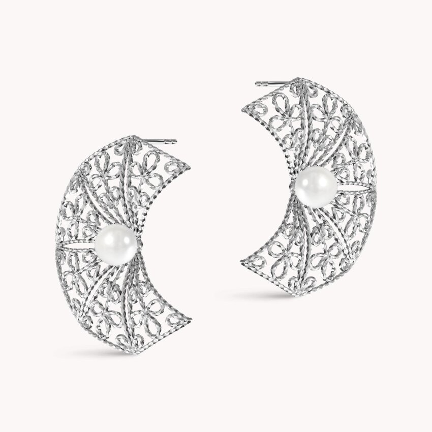 Srebrne naušnice Dalmatinska Čipka