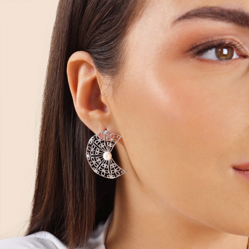 Srebrne naušnice Dalmatinska Čipka