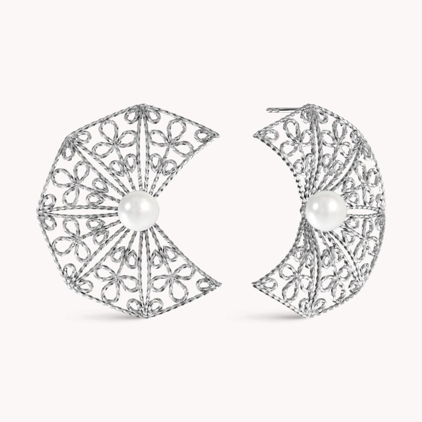 Srebrne naušnice Dalmatinska Čipka