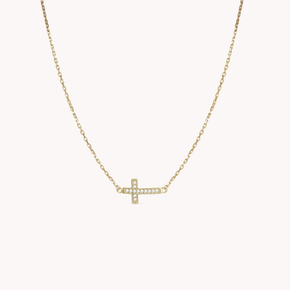 Zlatna ogrlica Cross