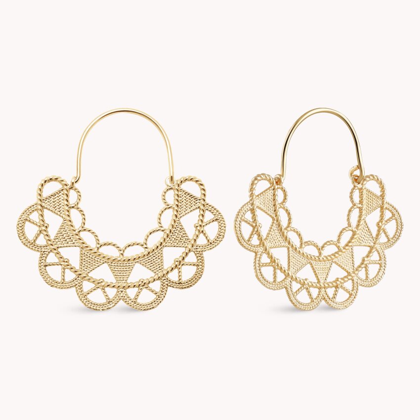 Srebrne naušnice Dalmatinska Čipka