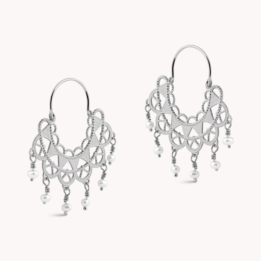 Srebrne naušnice Dalmatinska Čipka