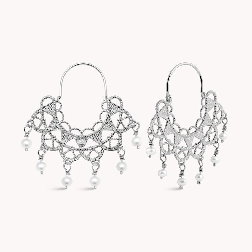 Srebrne naušnice Dalmatinska Čipka