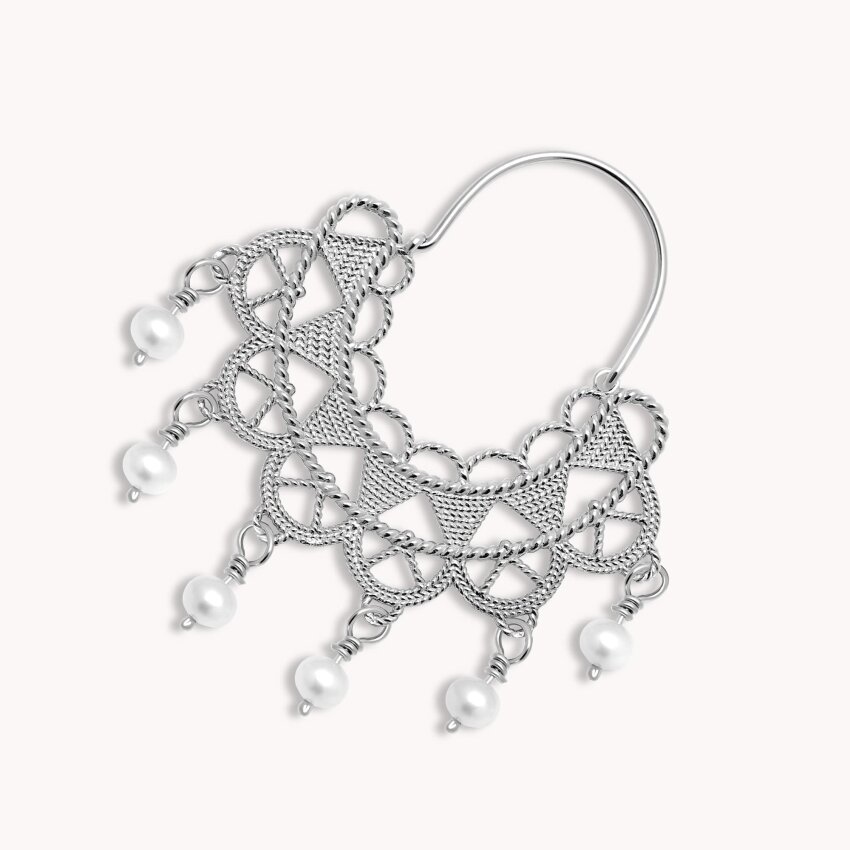 Srebrne naušnice Dalmatinska Čipka