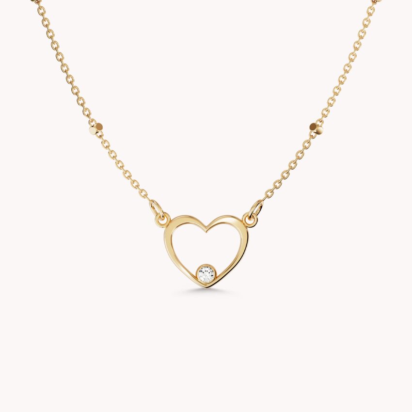 Zlatna ogrlica Pure Heart