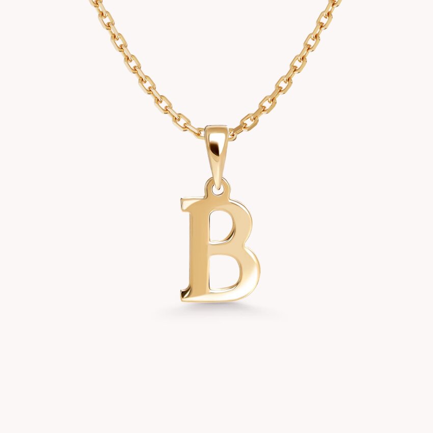 Zlatni privjesak Letter B