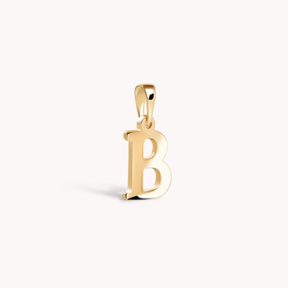 Zlatni privjesak Letter B