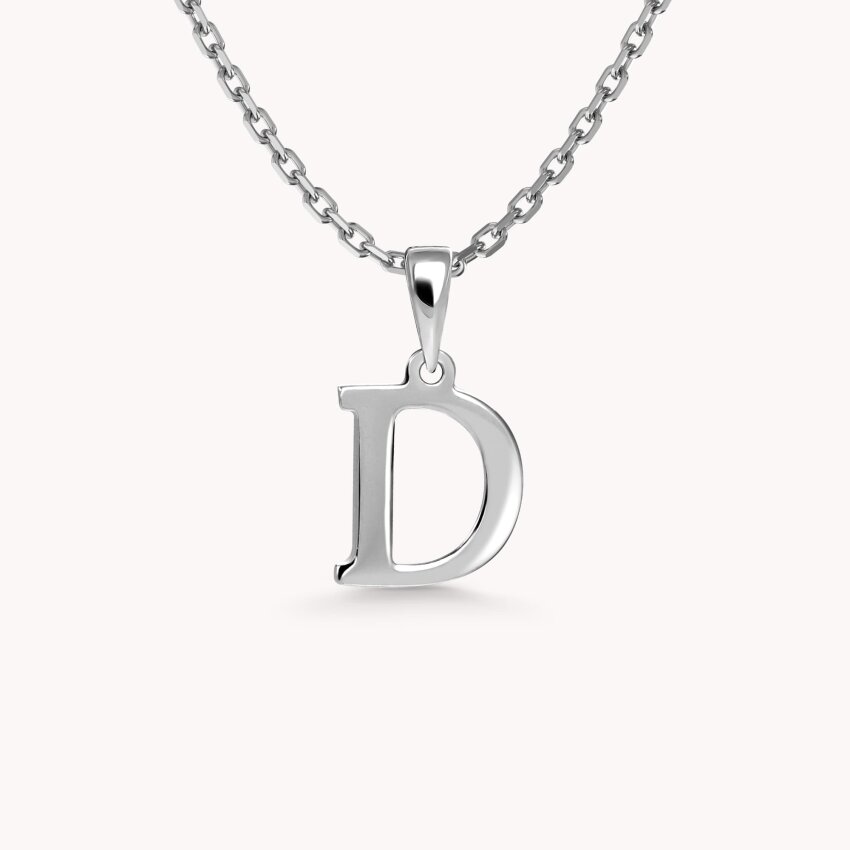 Zlatni privjesak Letter D