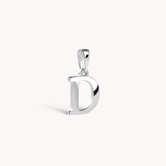Zlatni privjesak Letter D