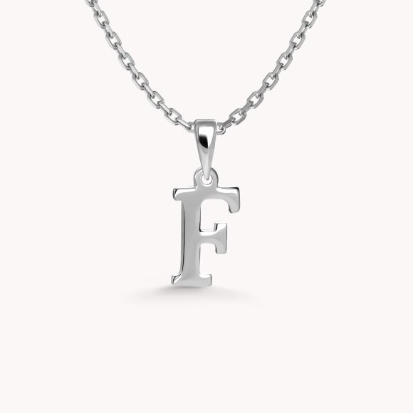 Zlatni privjesak Letter F