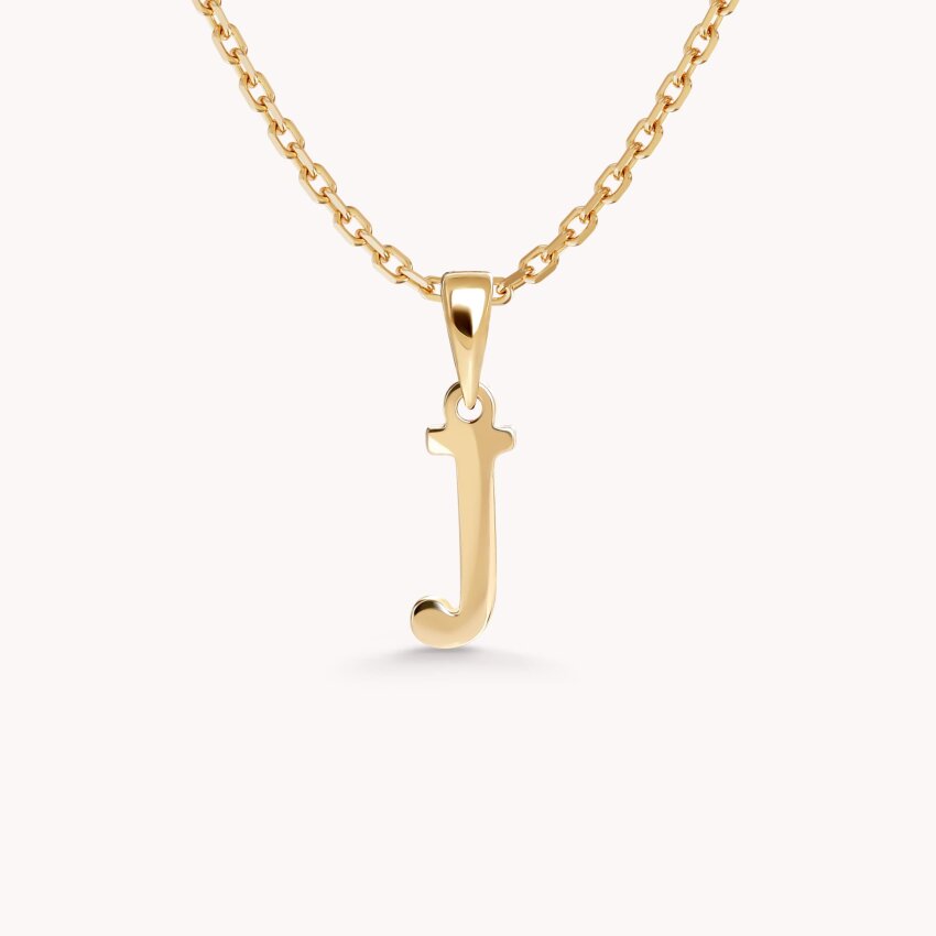 Zlatni privjesak Letter J