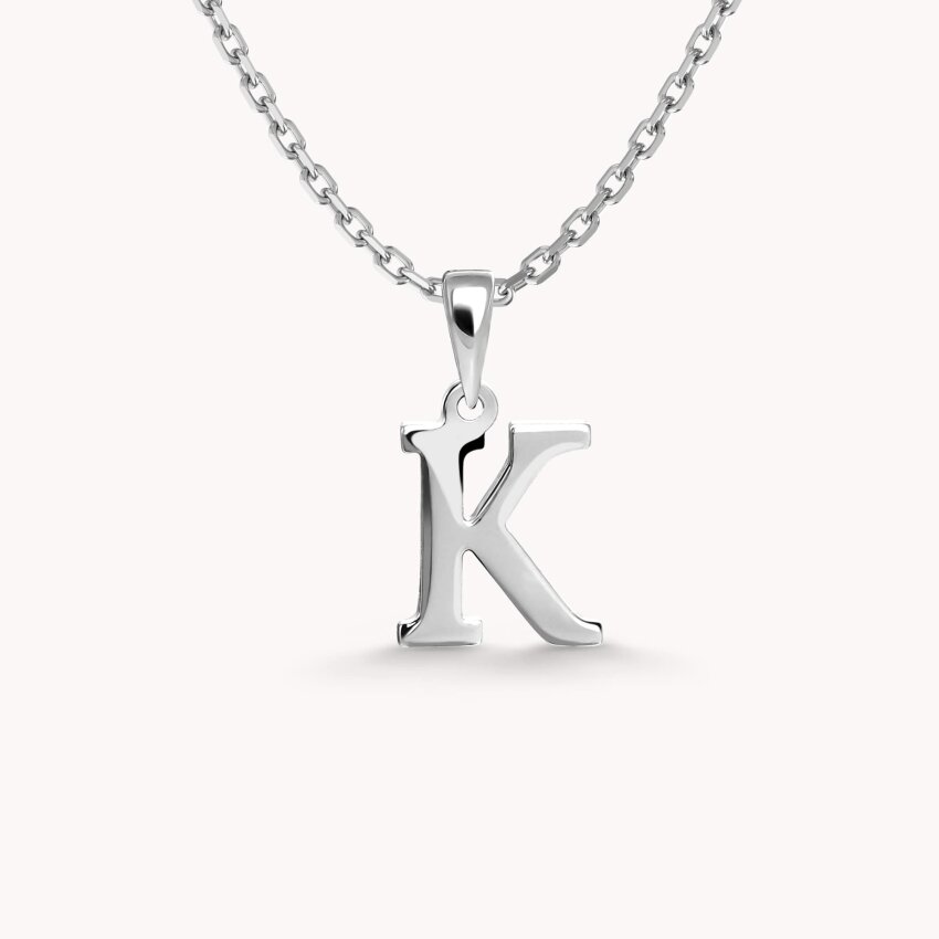 Zlatni privjesak Letter K