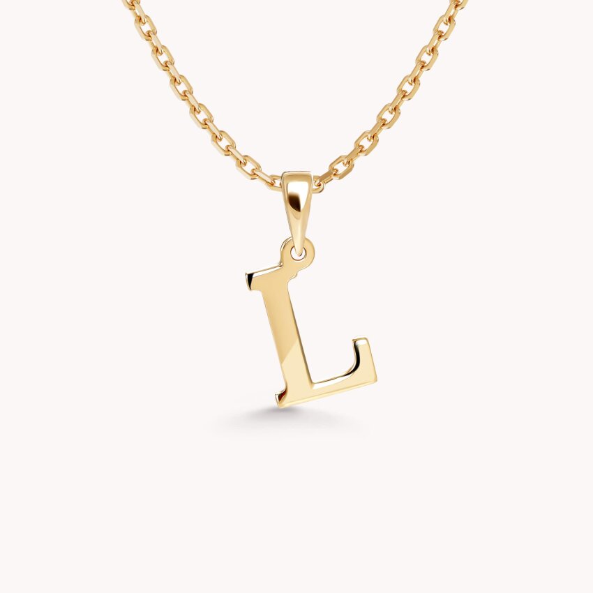 Zlatni privjesak Letter L