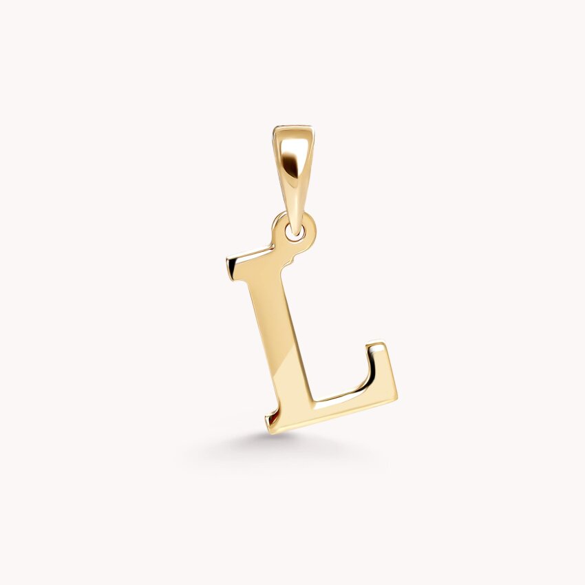 Zlatni privjesak Letter L