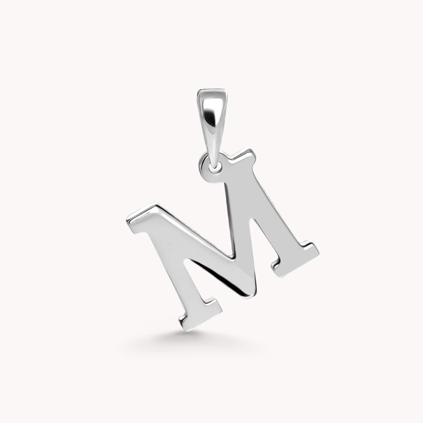Zlatni privjesak Letter M