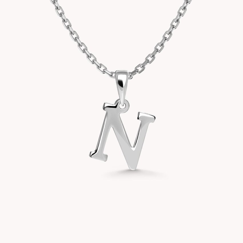 Zlatni privjesak Letter N