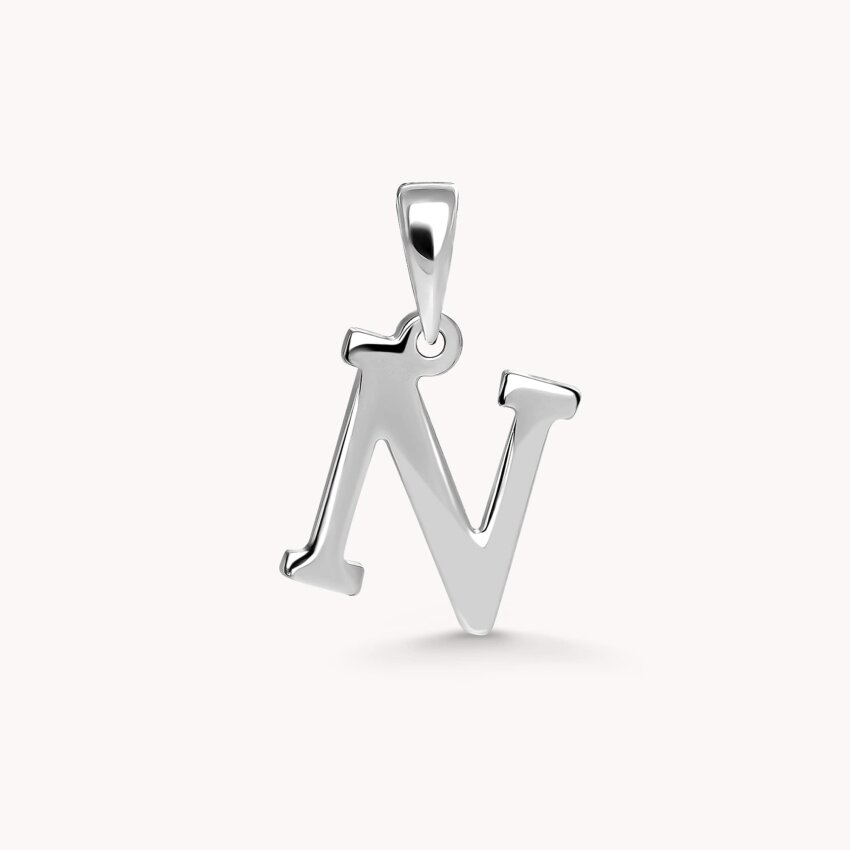 Zlatni privjesak Letter N